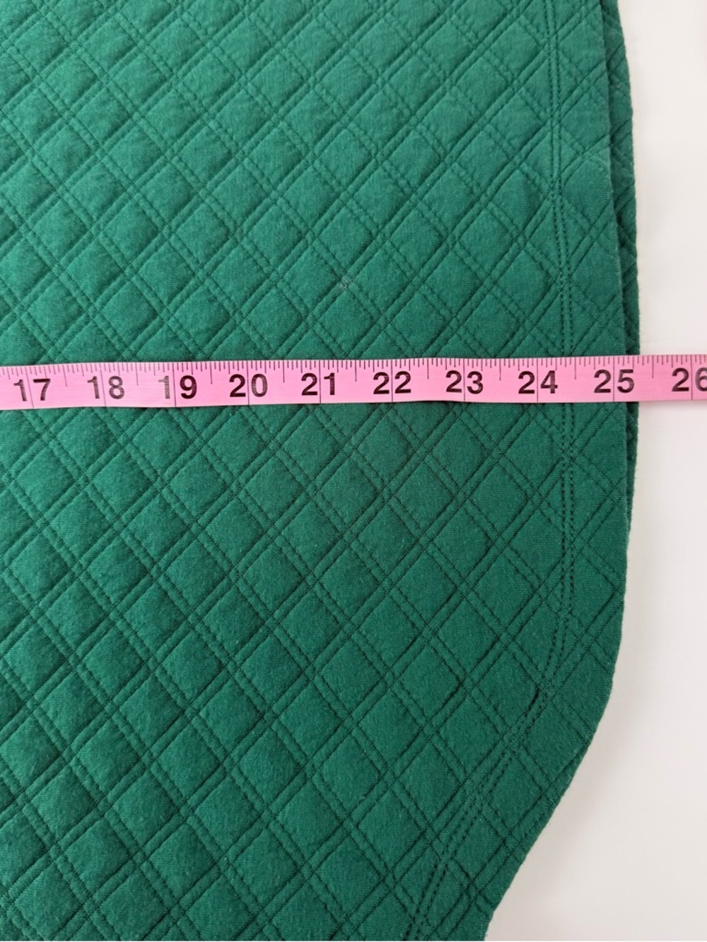 J Crew Mockneck Pullover Quilted Top Womens Medium Green Long Sleeve FLAW - Picture 10 of 10